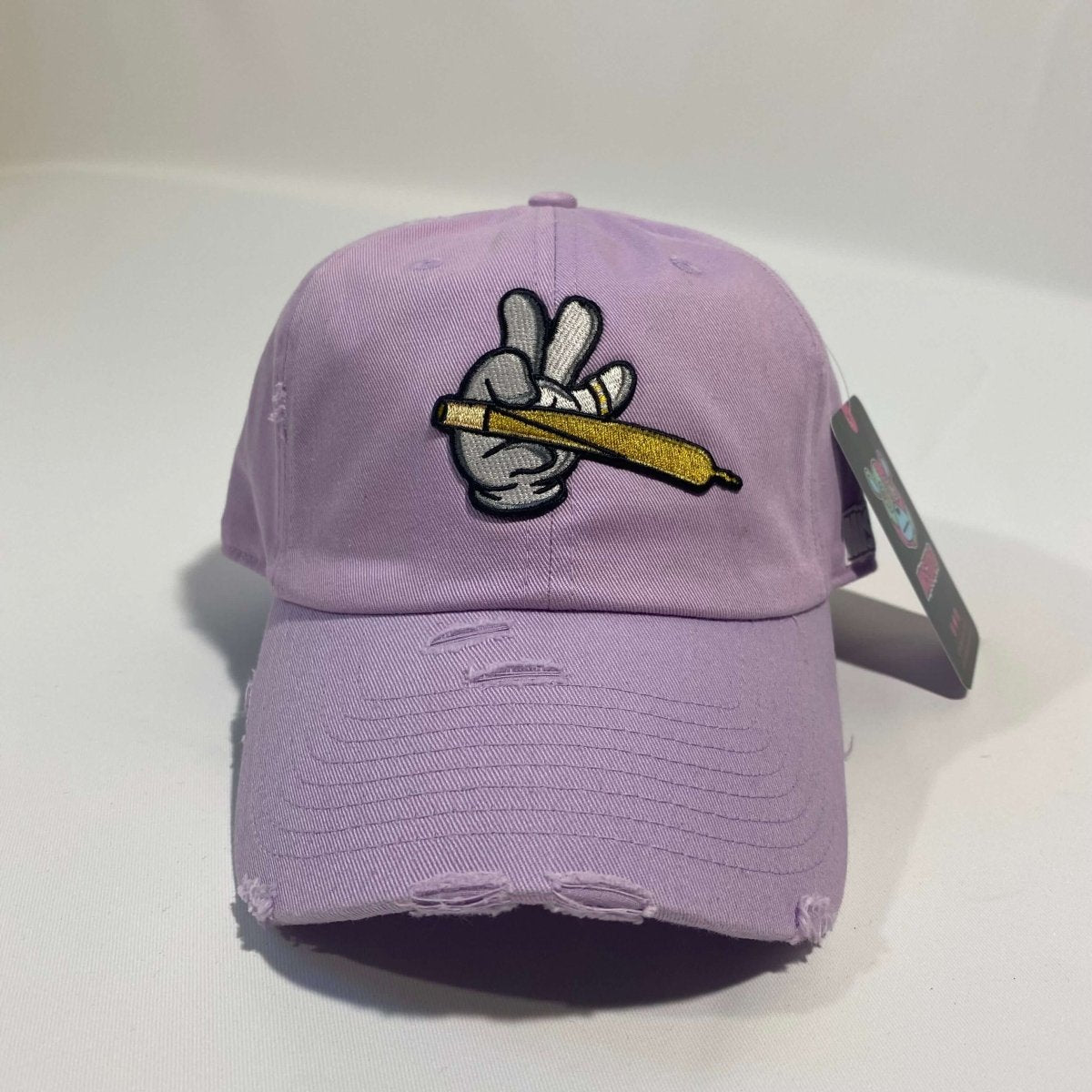 Misguided (Loud Hands) Distressed Dad Hat - Lavender - Misguided