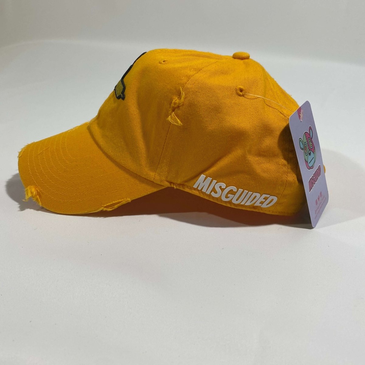 Misguided (Loud Hands) Distressed Dad Hat - Mustard - Misguided