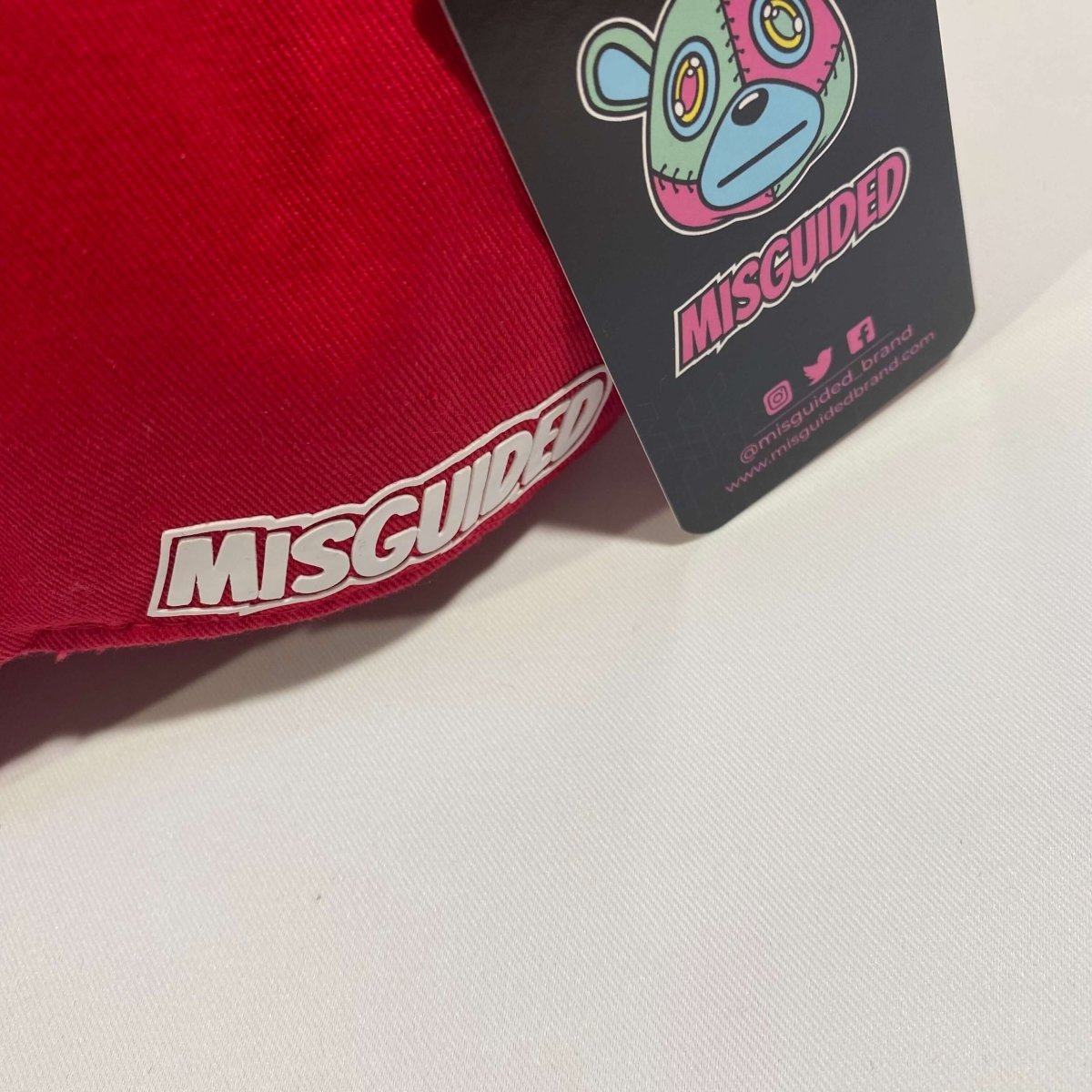 Misguided (Loud Hands) Distressed Dad Hat - Red - Misguided