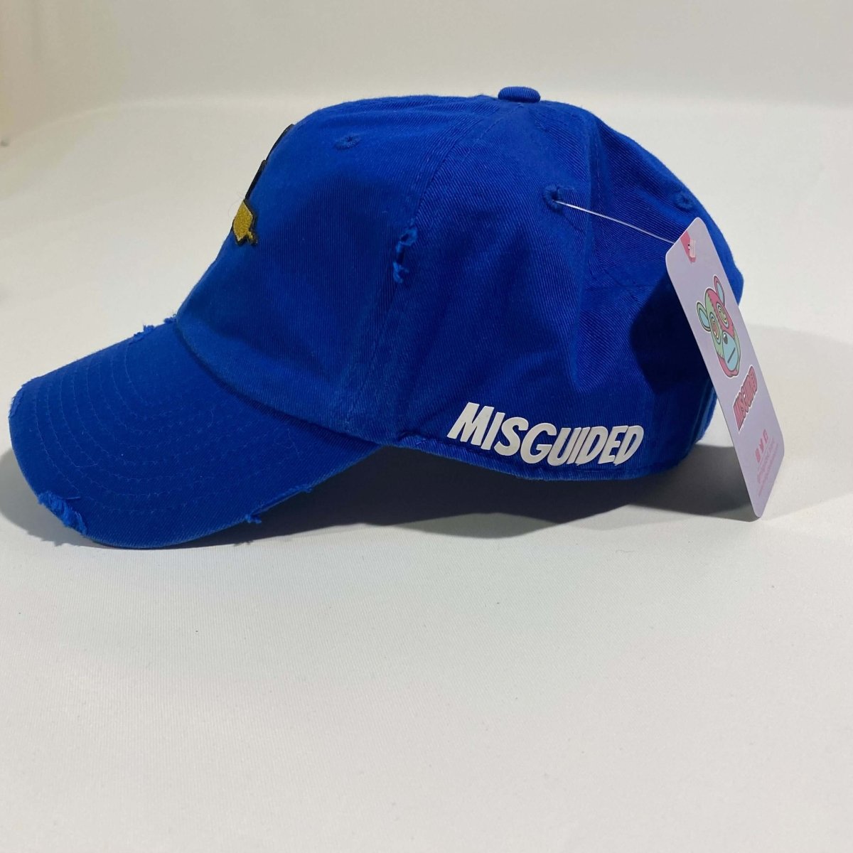 Misguided (Loud Hands) Distressed Dad Hat - Royal Blue - Misguided