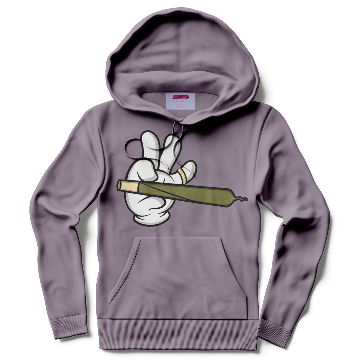 Misguided (Loud Hands) Hoodie - Lavender - Misguided