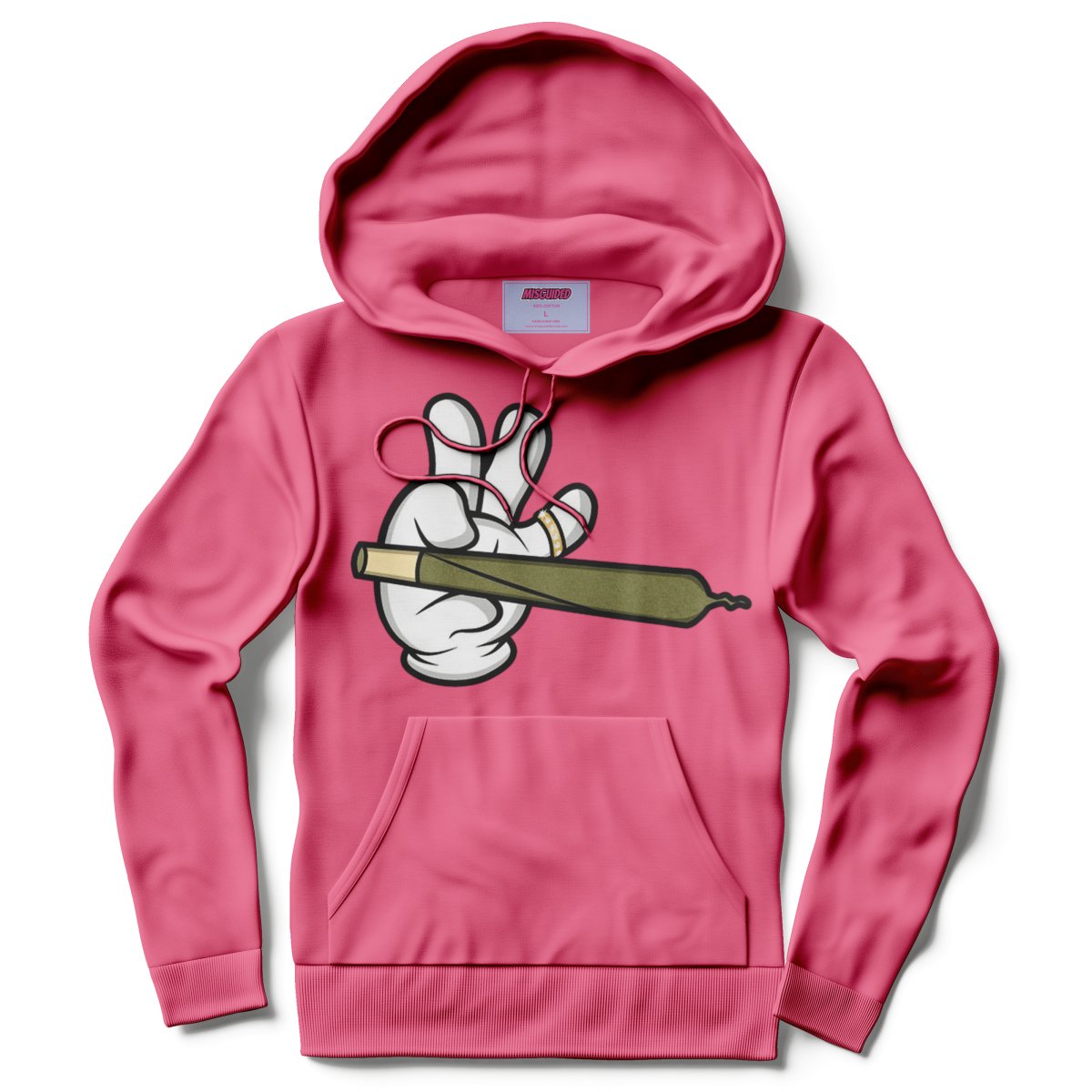 Misguided (Loud Hands) Hoodie - Pink - Misguided