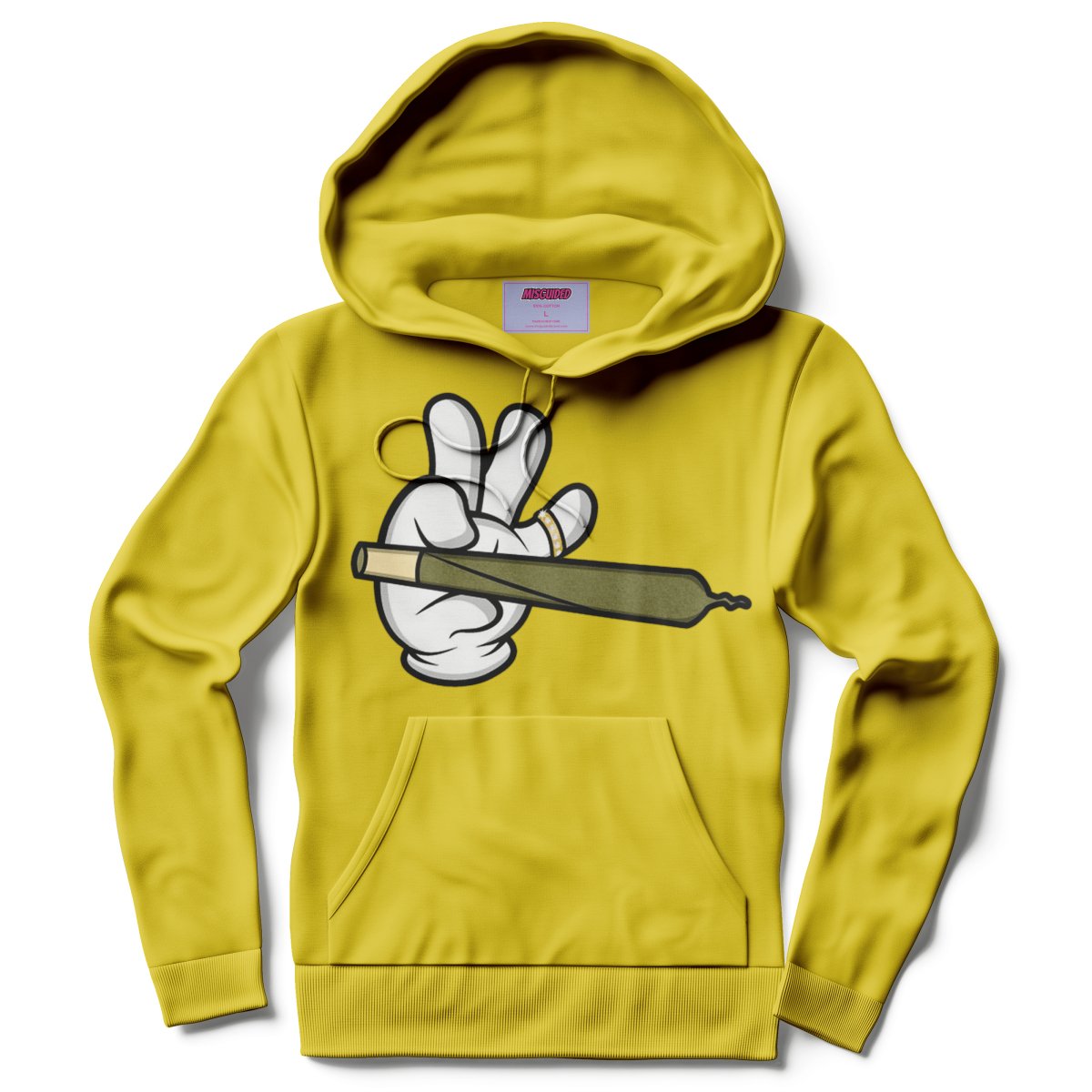 Misguided (Loud Hands) Hoodie - Yellow - Misguided