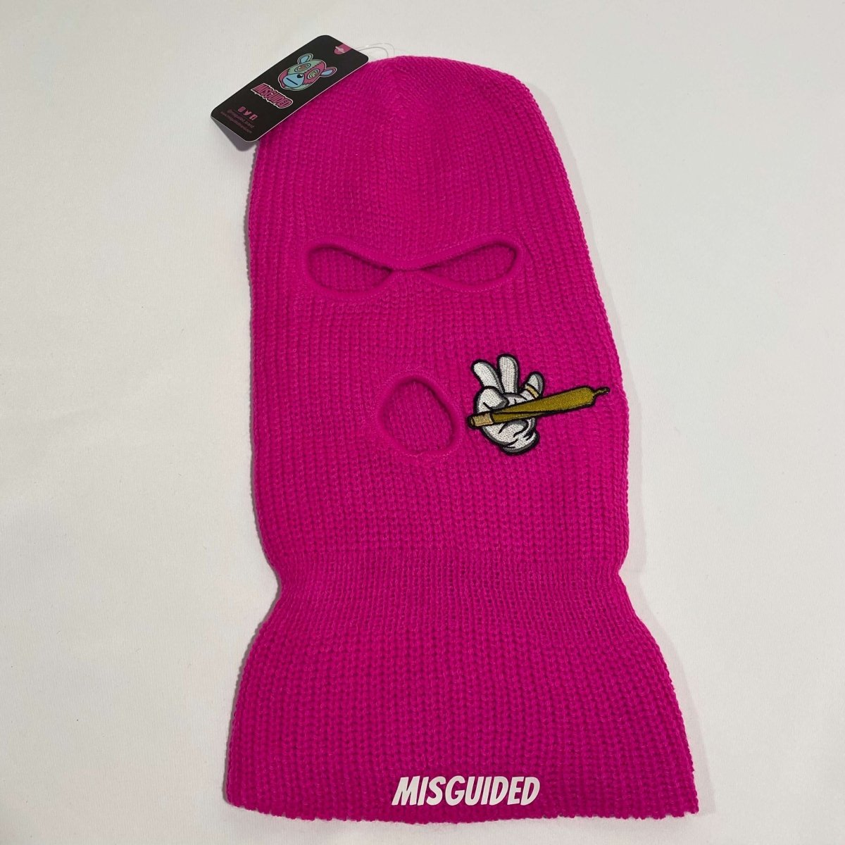 Misguided (Loud Hands) Ski Mask - Pink - Misguided