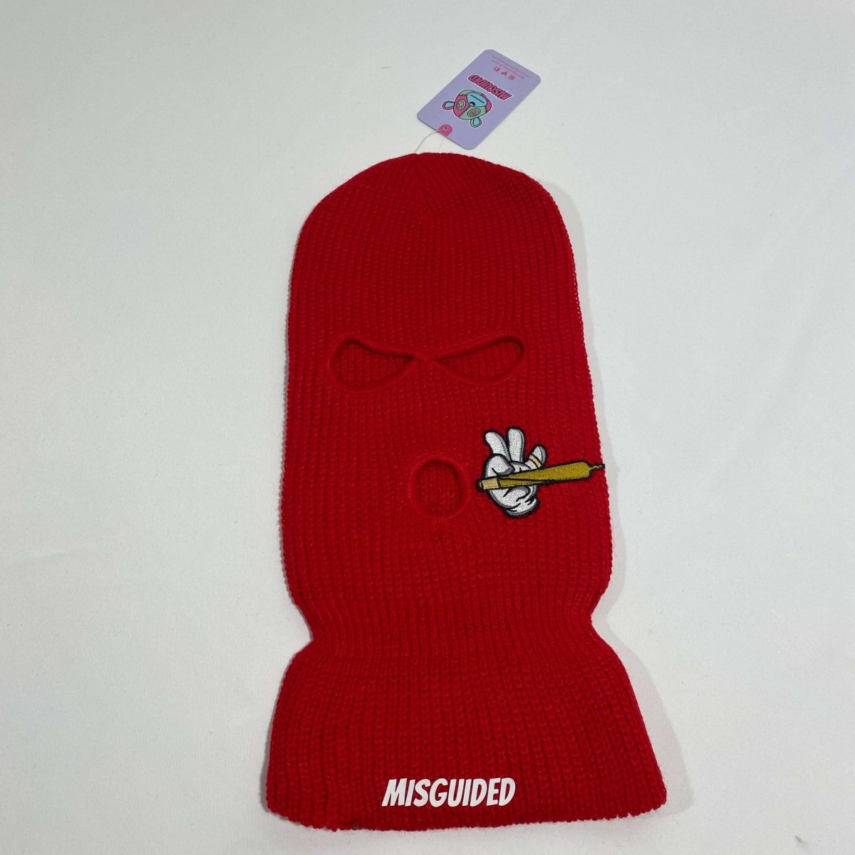 Misguided (Loud Hands) Ski Mask - Red - Misguided