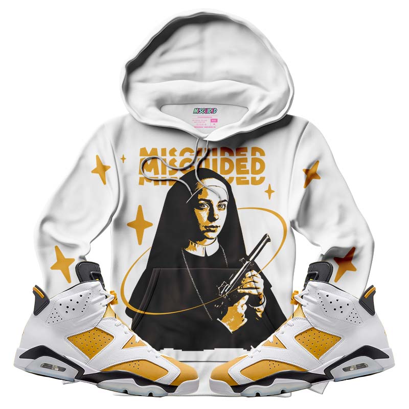 Misguided Nun (Air Jordan 6 Retro High OG Yellow Ochre) Hoodie - Misguided