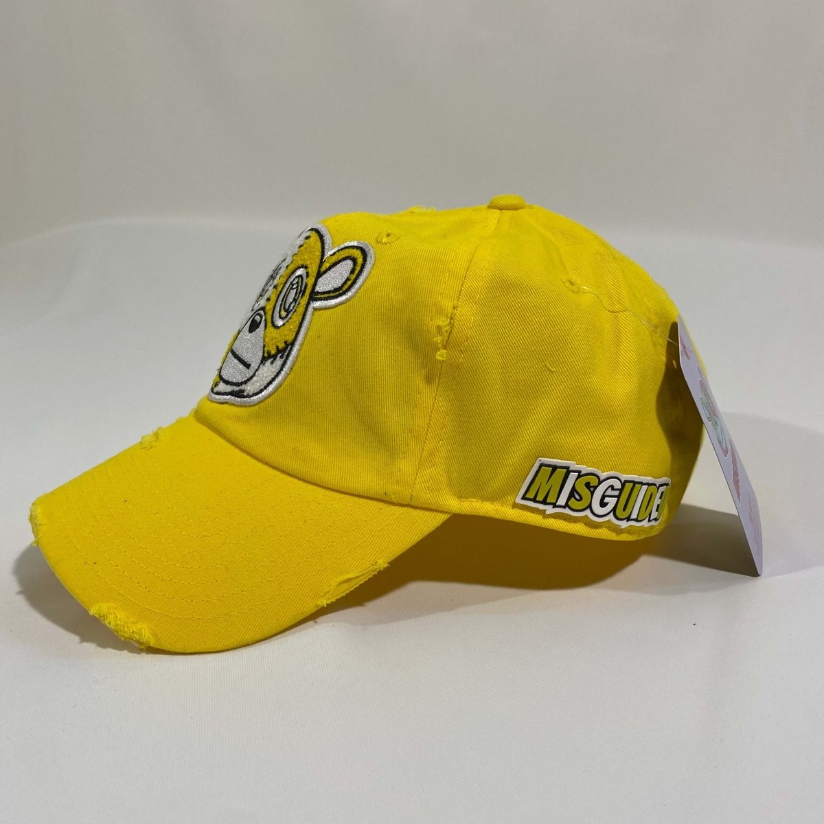 Misguided (Retro 1 Taxi) Distressed Dad Hat - Yellow - Misguided