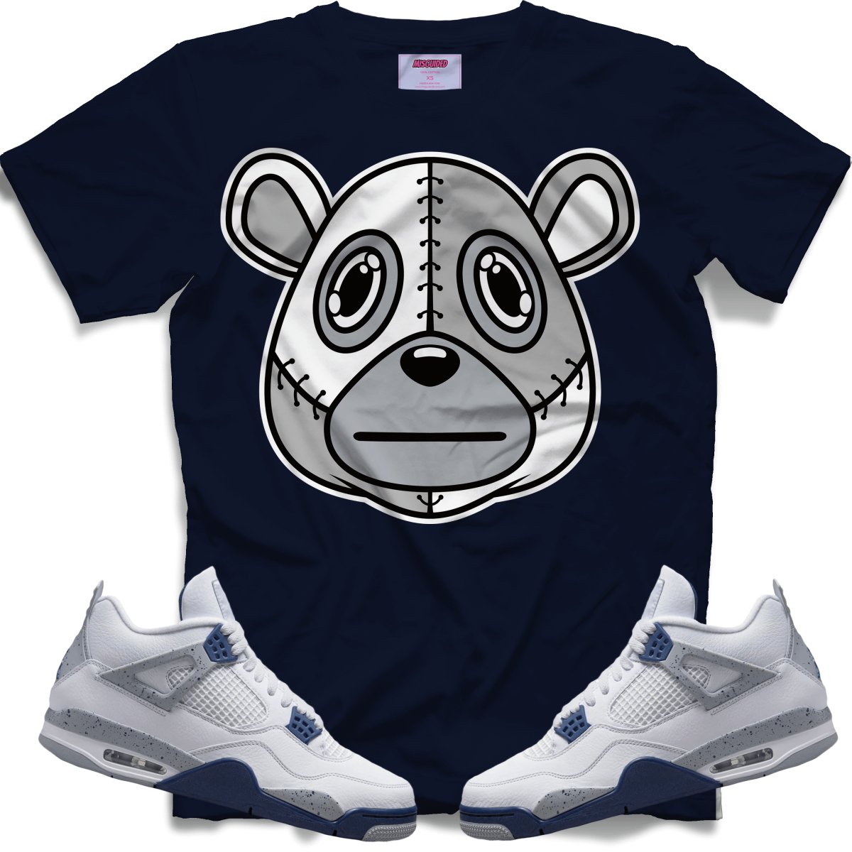 Misguided (Retro 4 Midnight Navy) T-Shirt - Misguided