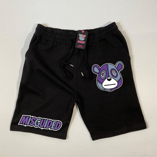 Misguided (Retro 5 Concord) Jogger Shorts - Black - Misguided