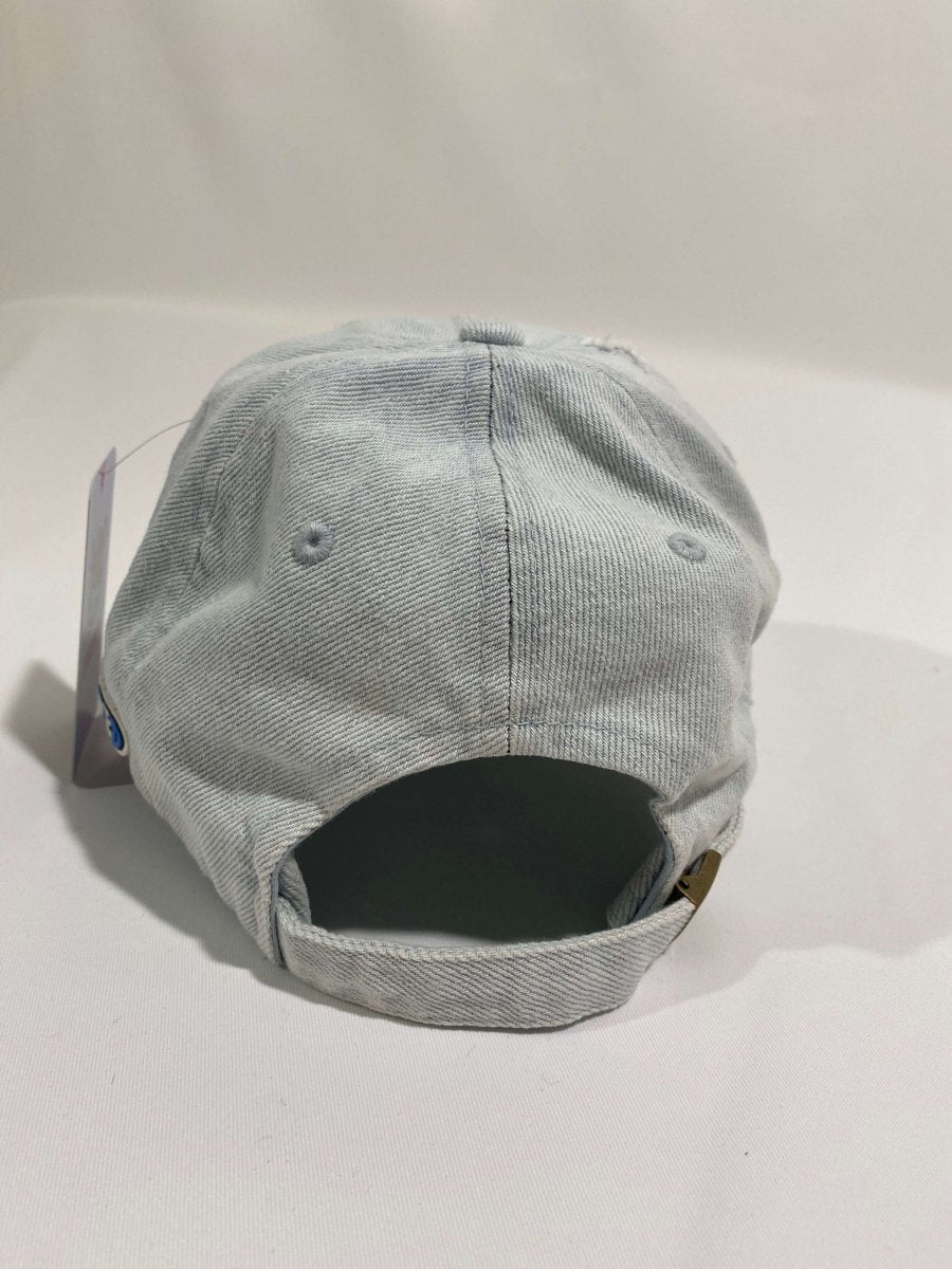 Misguided (UNC 6's) Distressed Dad Hat - Light Denim - Misguided