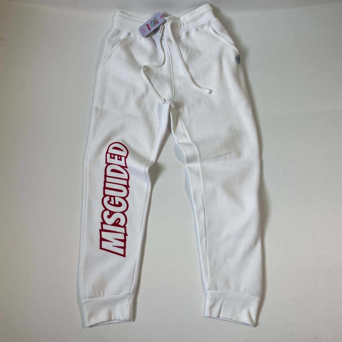 Misguided Womens Joggers - White - Misguided