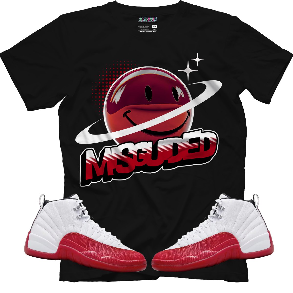 Misguided World (Air Jordan 12 Cherry) T-Shirt - Misguided