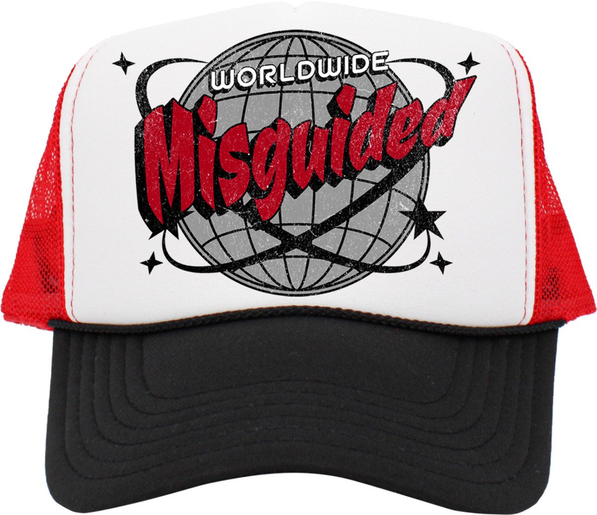 Misguided Worldwide (Air Jordan 12 Cherry) Trucker Hat - Misguided