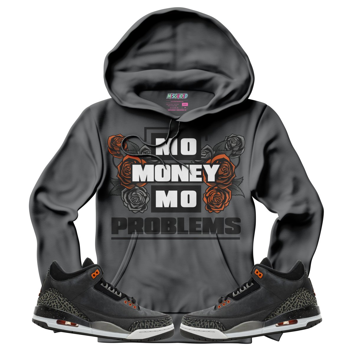 Mo Money Mo Problems (Air Jordan 3 Fear) Hoodie - Misguided