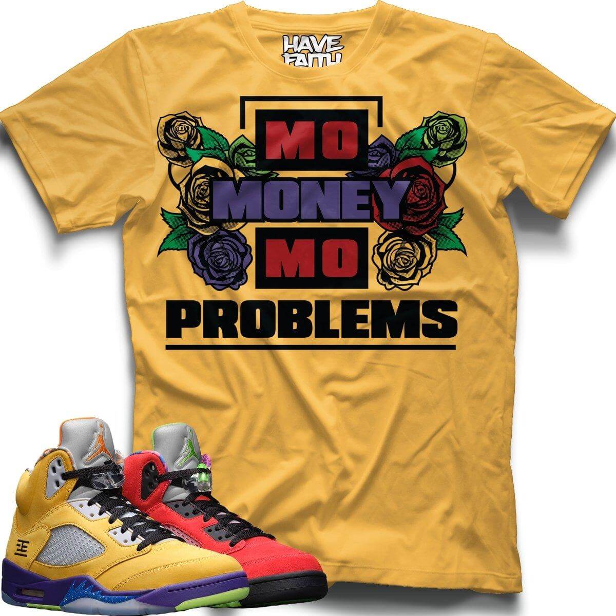 Mo Money Mo Problems (What The Retro 5's) T-Shirt - Misguided