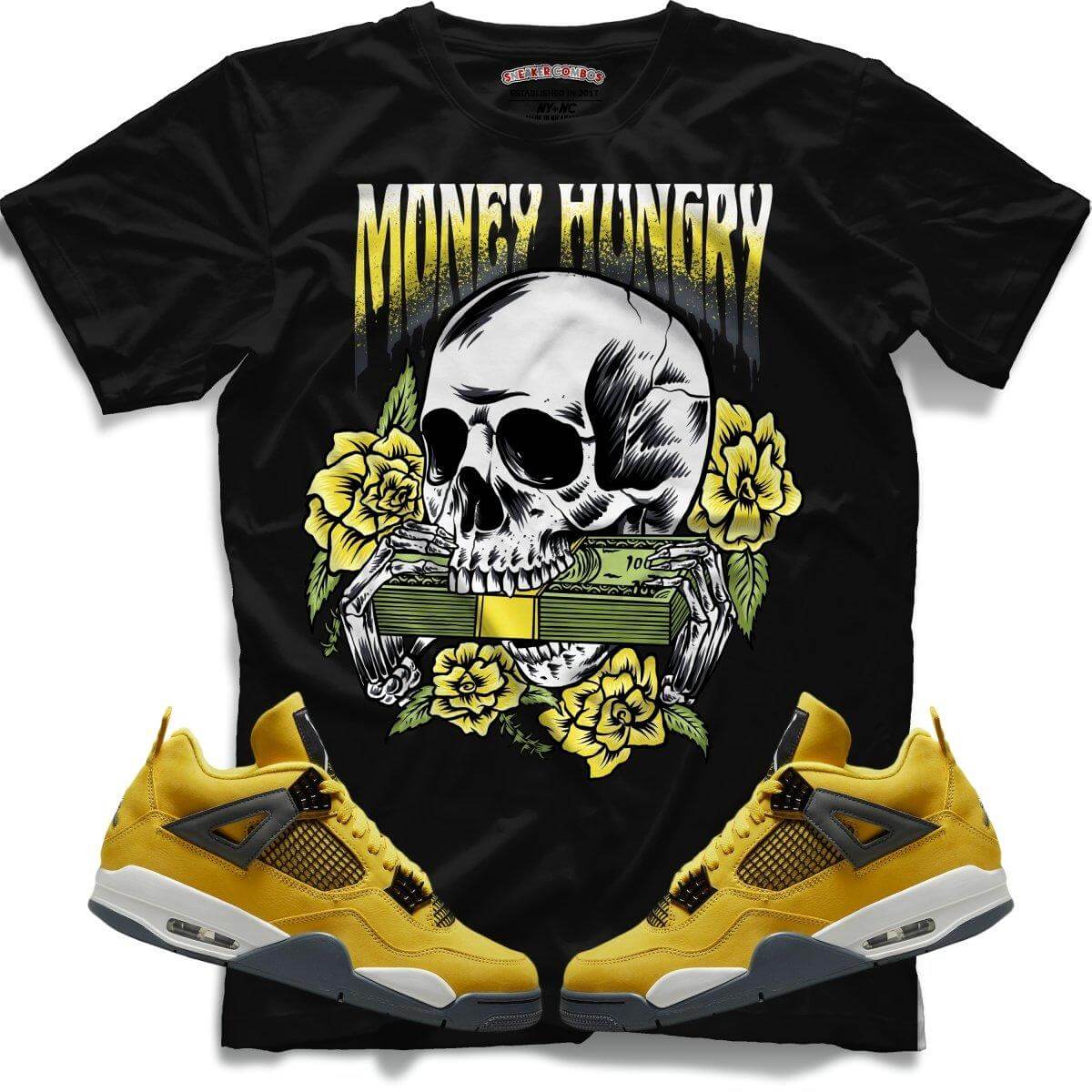 Money Hungry (Retro 4 Lightning) T-Shirt - Misguided