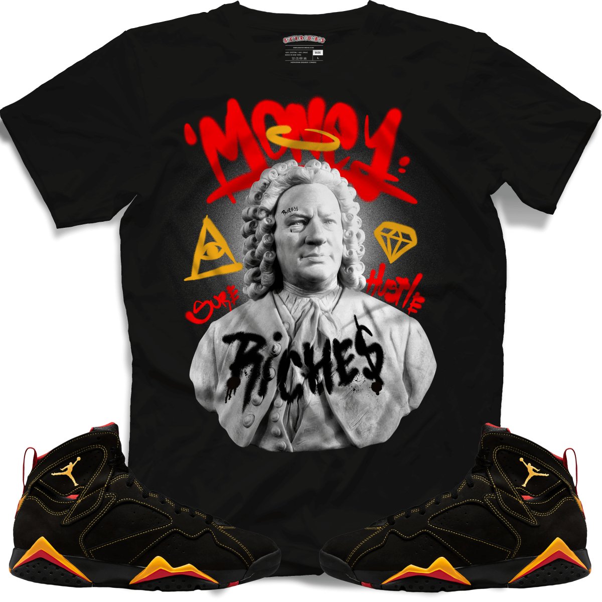 Money Man (Retro 7 Citrus) T-Shirt - Misguided