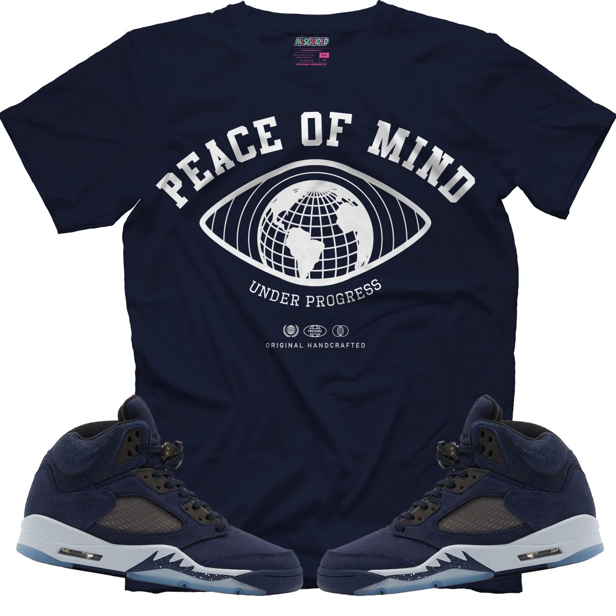 Peace Of Mind (Air Jordan 5 Midnight Navy) T-Shirt - Misguided