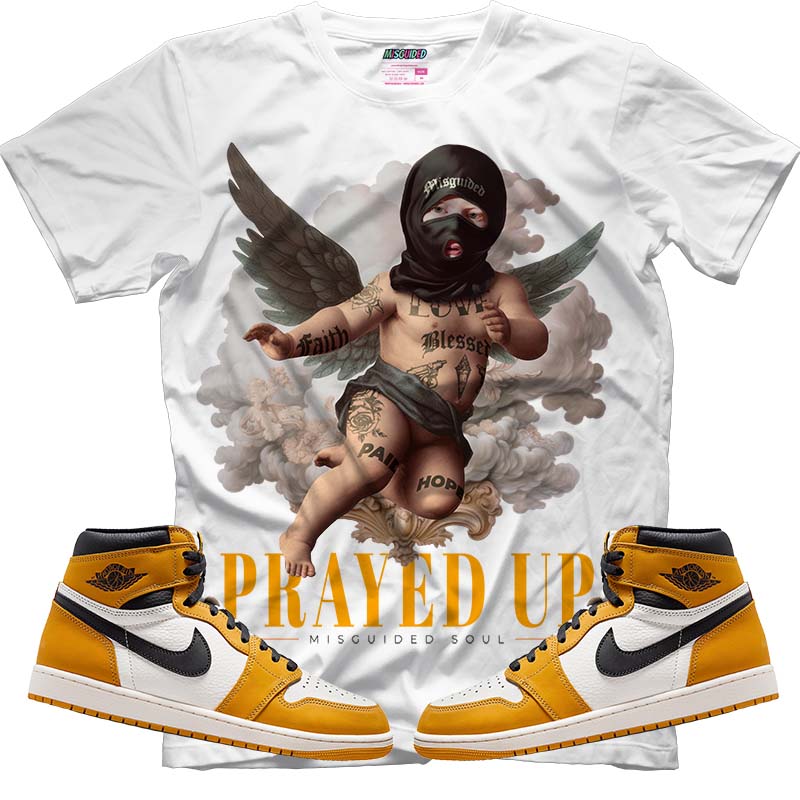 Prayed Up (Air Jordan 1 Retro High OG 'Yellow Ochre') T-Shirt - Misguided