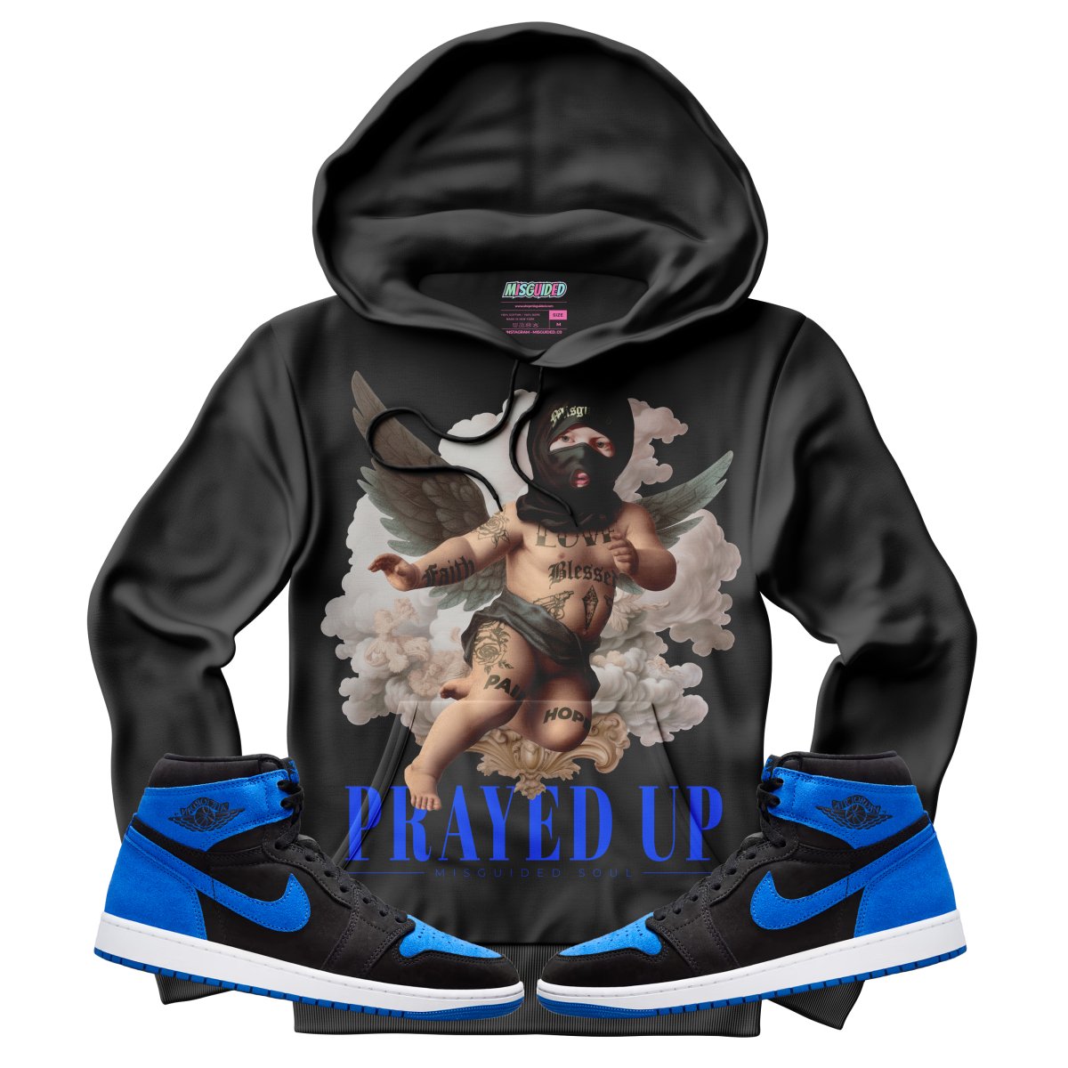 Prayed Up (Air Jordan 1 Royal Reimagined) Hoodie - Misguided