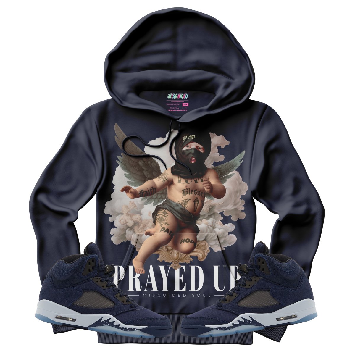 Prayed Up (Air Jordan 5 Midnight Navy) Hoodie - Misguided