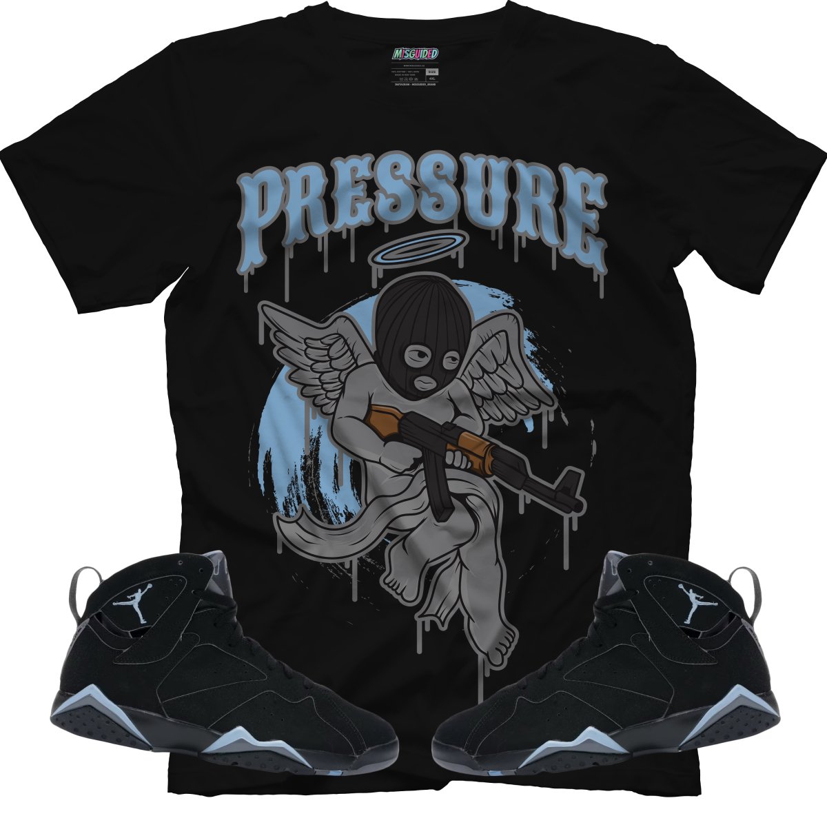 Pressure (Air Jordan 7 Chambray) T-Shirt - Misguided