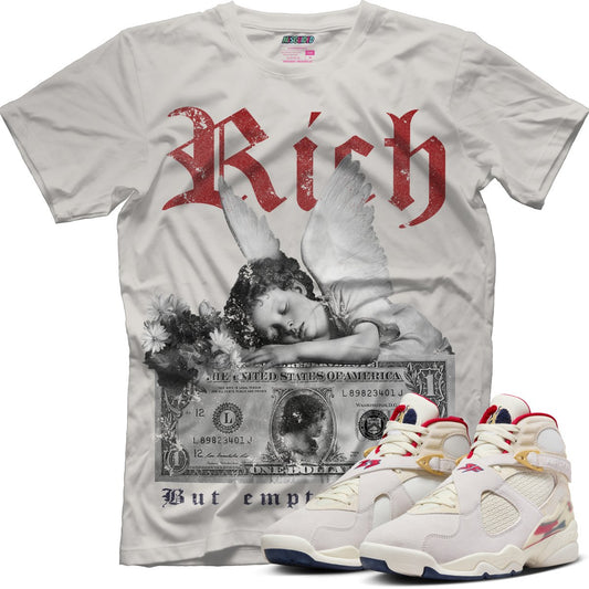 Rich But Empty Inside (SOLEFLY X AIR JORDAN 8 “MI CASA ES SU CASA”) T-Shirt - Misguided