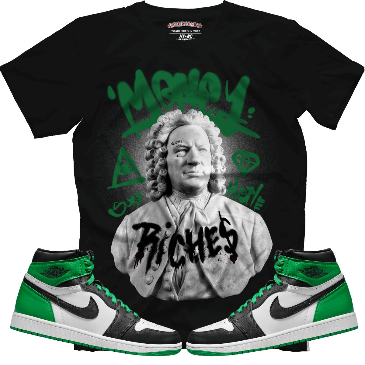 Riches (Air Jordan 1 Lucky Green) T-Shirt - Misguided