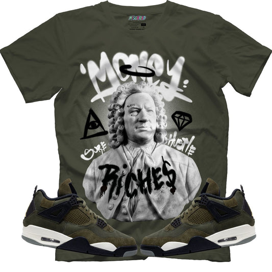 Riches (Air Jordan 4 Craft "Olive") T-Shirt - Misguided