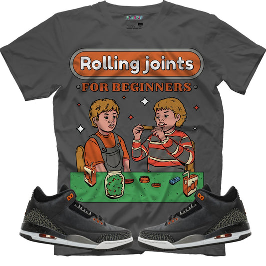 Rolling Joints For Beginners (Air Jordan 3 Fear) T-Shirt - Misguided