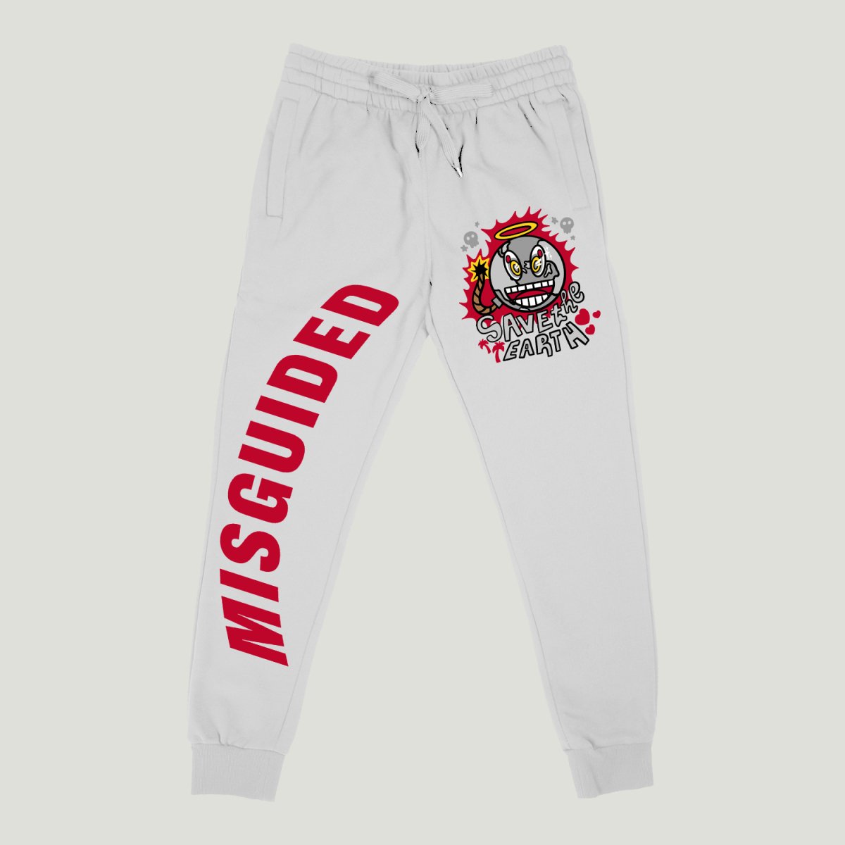 Save The Earth (Air Jordan 4 Red Cement) Joggers - Misguided