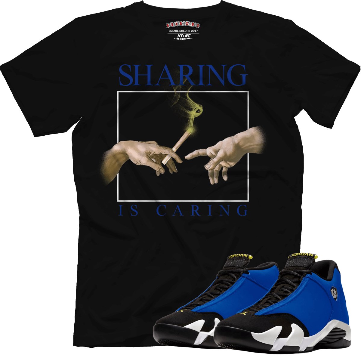 Sharing Is Caring (Retro 14 Laney) T-Shirt - Misguided