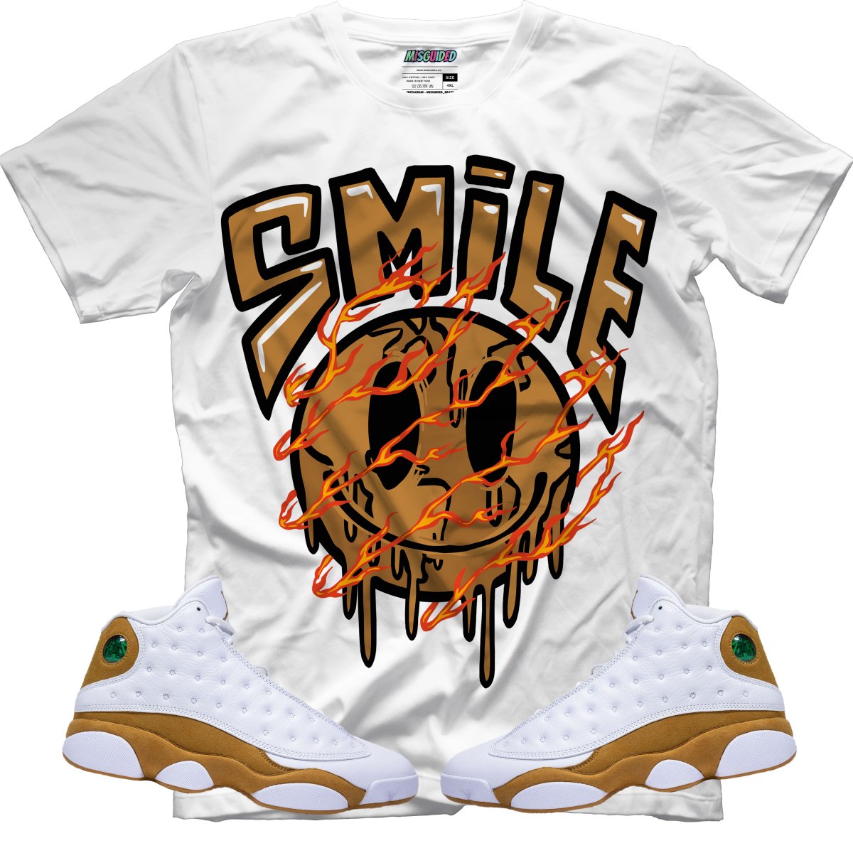 Smile (Air Jordan 13 Wheat) T-Shirt - Misguided