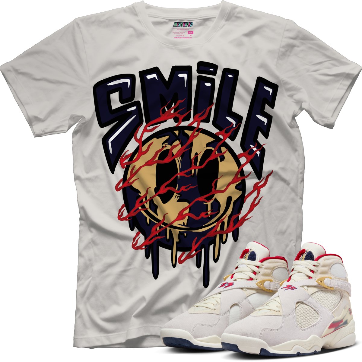 Smiley World (SOLEFLY X AIR JORDAN 8 “MI CASA ES SU CASA”) T-Shirt - Misguided