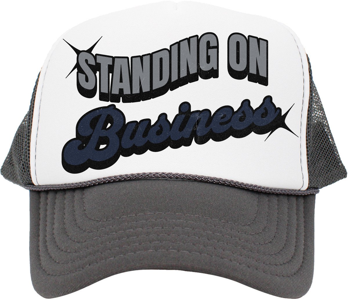 Standing On Business (Air Jordan 3 White Navy) Trucker Hat - Misguided