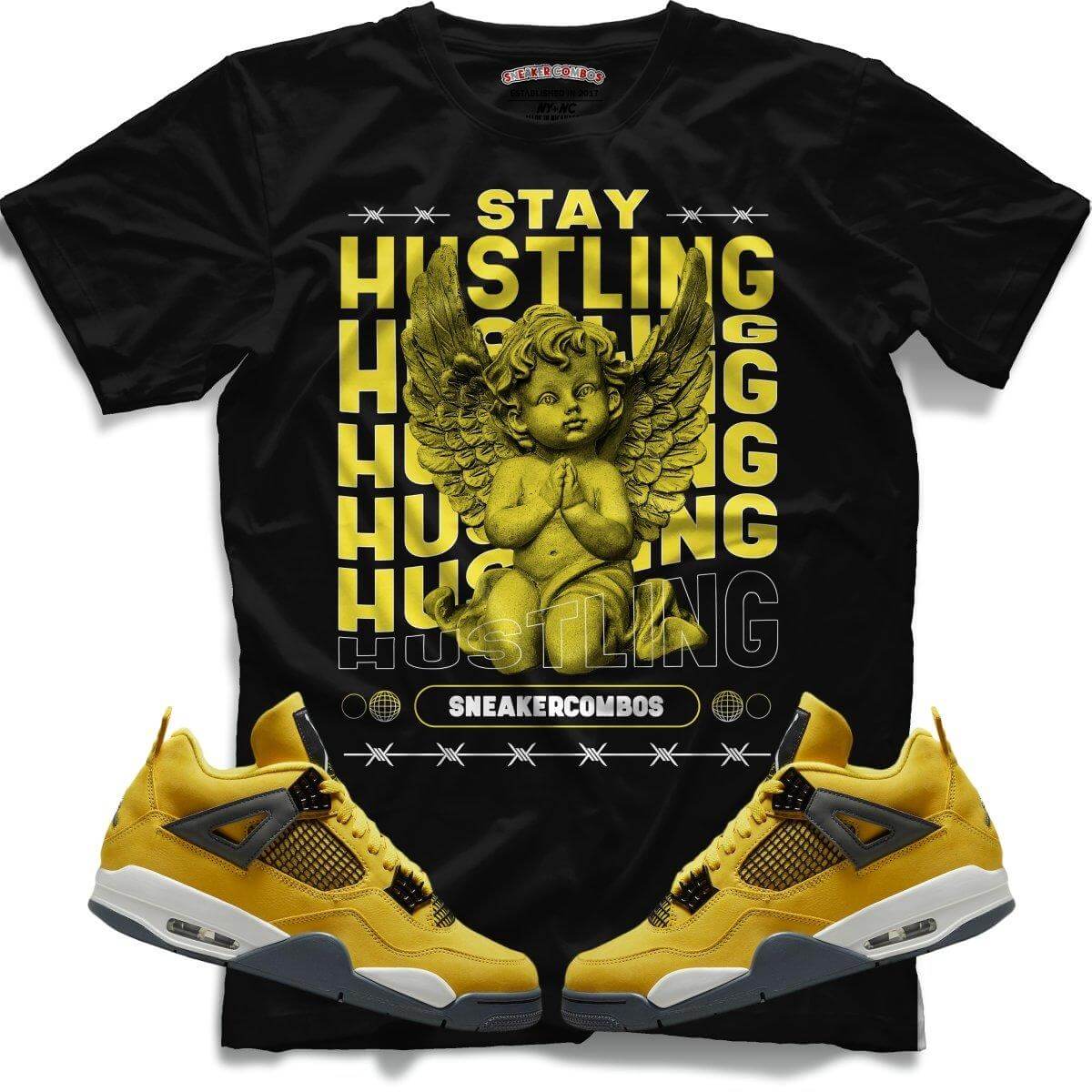 Stay Hustling (Retro 4 Lightning) T-Shirt - Misguided