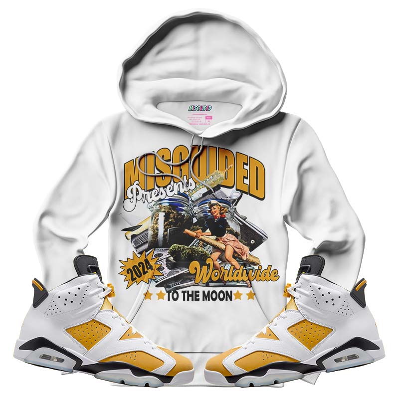 To The Moon (Air Jordan 6 Retro High OG Yellow Ochre) Hoodie - Misguided