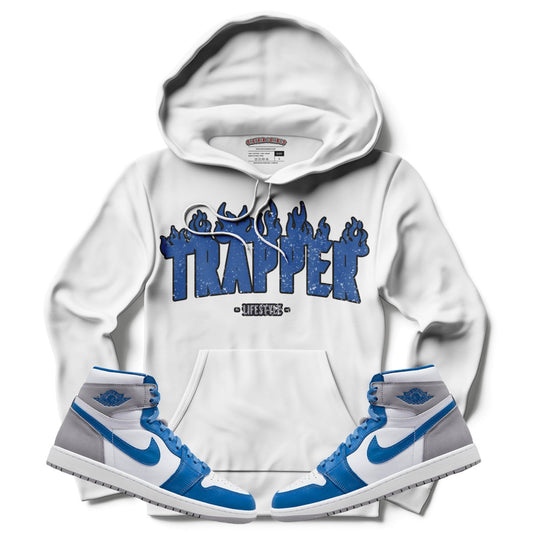 Trapper (Retro 1 True Blue) Hoodie - Misguided