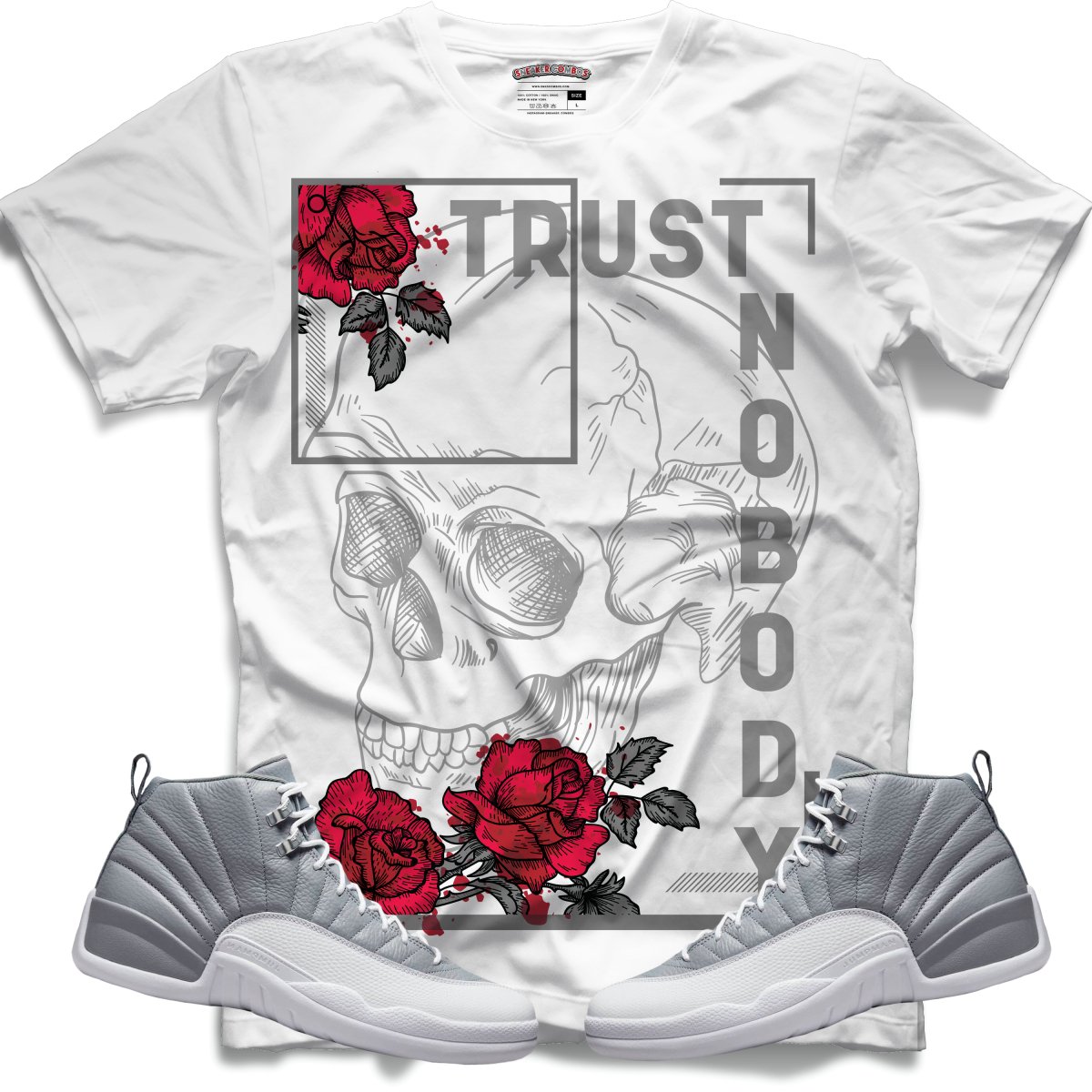 Trust Nobody (Retro 12 Stealth) T-Shirt - Misguided