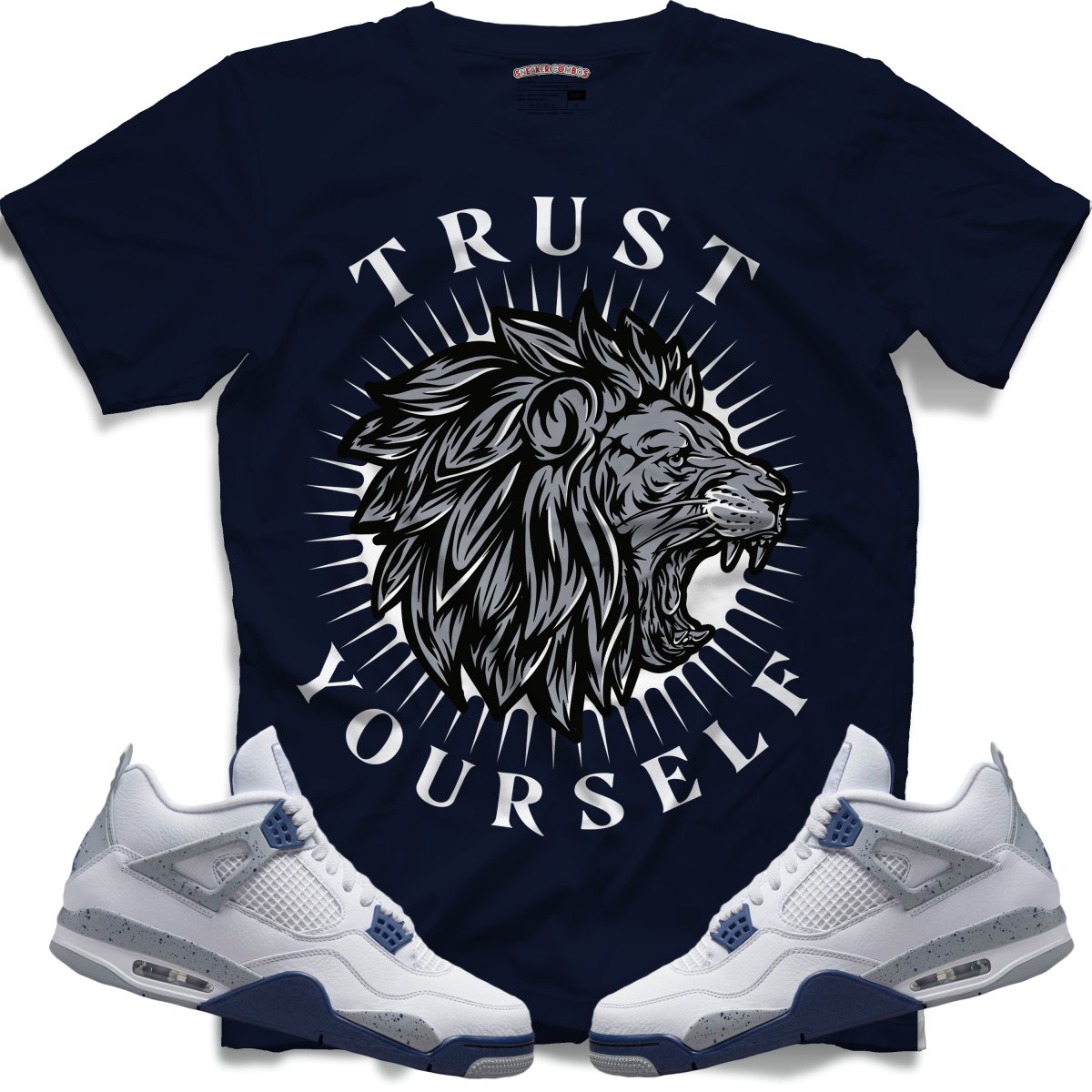 Trust Yourself (Retro 4 Midnight Navy) T-Shirt - Misguided