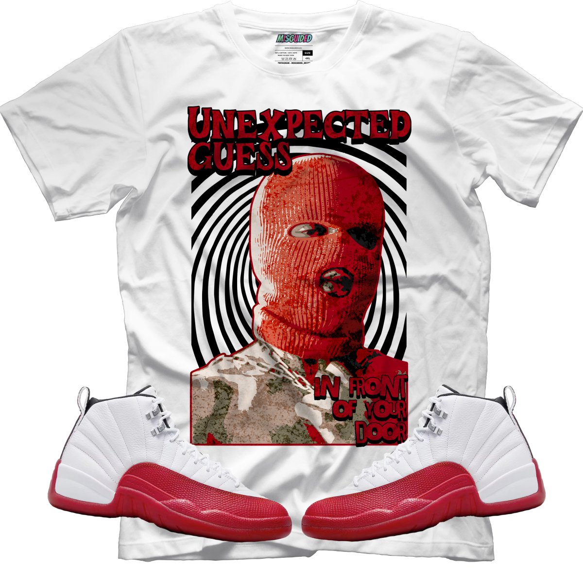 Unexpected Guest (Air Jordan 12 Cherry) T-Shirt - Misguided