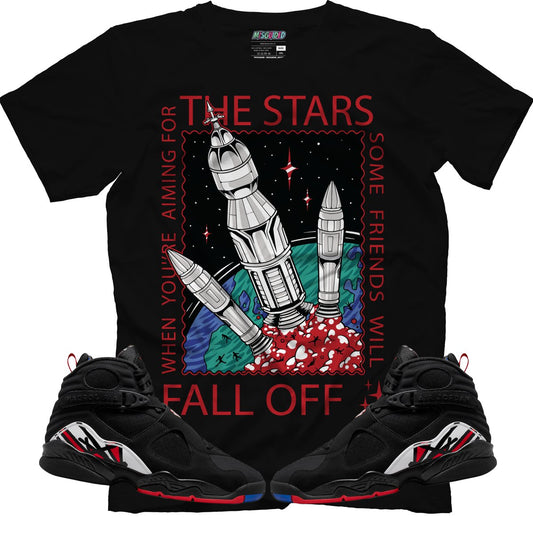 When Aiming For The Stars (Air Jordan 8 Playoff) T-Shirt - Misguided